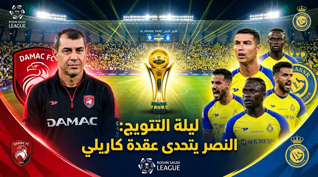 "عقدة كاريلي" تهدد تتويج النصر بلقب دوري روشن في ليلة الحسم أمام ضمك
