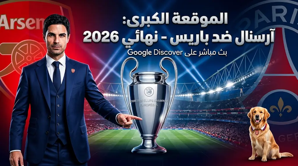 أرتيتا يطارد المجد القاري 2026: موعد نهائي دوري أبطال أوروبا بين آرسنال وباريس سان جيرمان والقنوات الناقلة