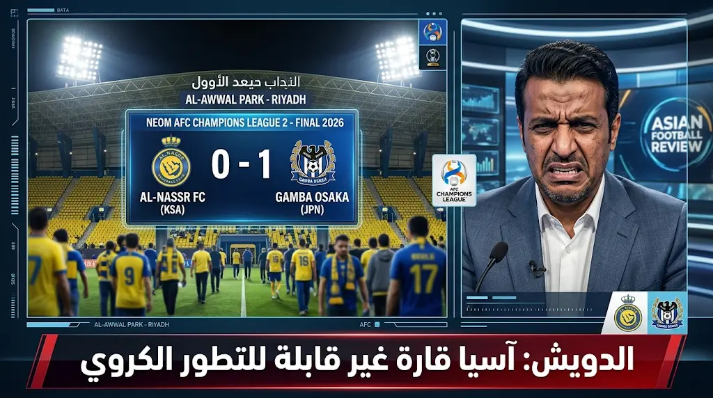 الدويش يصف آسيا بـ "قارة غير قابلة للتطور الكروي" عقب تعثر النصر في نهائي دوري أبطال آسيا 2