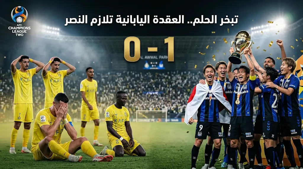 العقدة اليابانية مستمرة.. النصر يخسر نهائي دوري أبطال آسيا 2 أمام غامبا أوساكا بهدف نظيف