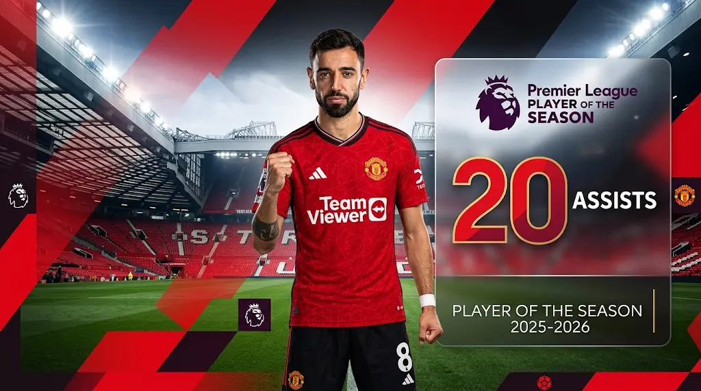 برونو فرنانديز يتفوق على هالاند ونجوم آرسنال ويتوج بجائزة أفضل لاعب في الدوري الإنجليزي 2026 بعد معادلة رقم "الأسطورة هنري"
