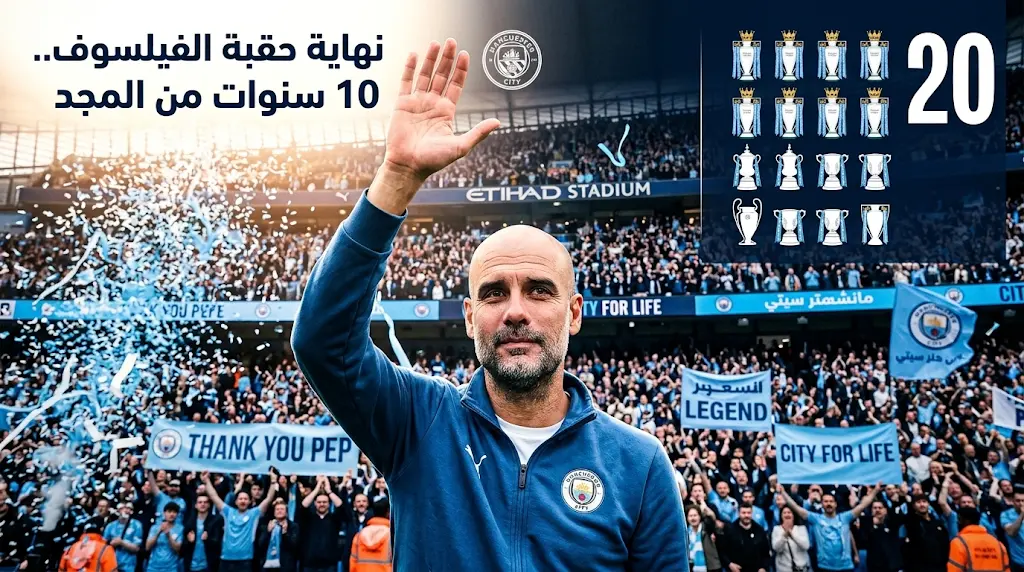 بيب جوارديولا يتخذ قراره النهائي بالرحيل عن مانشستر سيتي بعد مسيرة دامت 10 سنوات