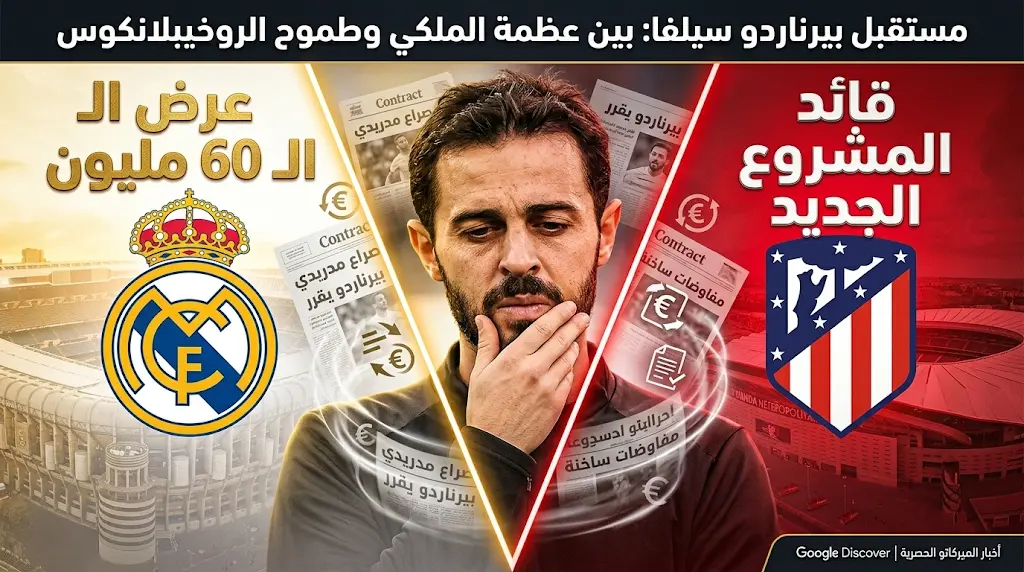 بيرناردو سيلفا يشعل ميركاتو العاصمة وتفاصيل خطة أتلتيكو مدريد لخلافة غريزمان