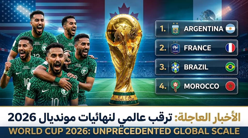 ترتيب أقوى 10 منتخبات مرشحة للقب مونديال 2026 وخطة تحضيرات الأخضر السعودي للبطولة