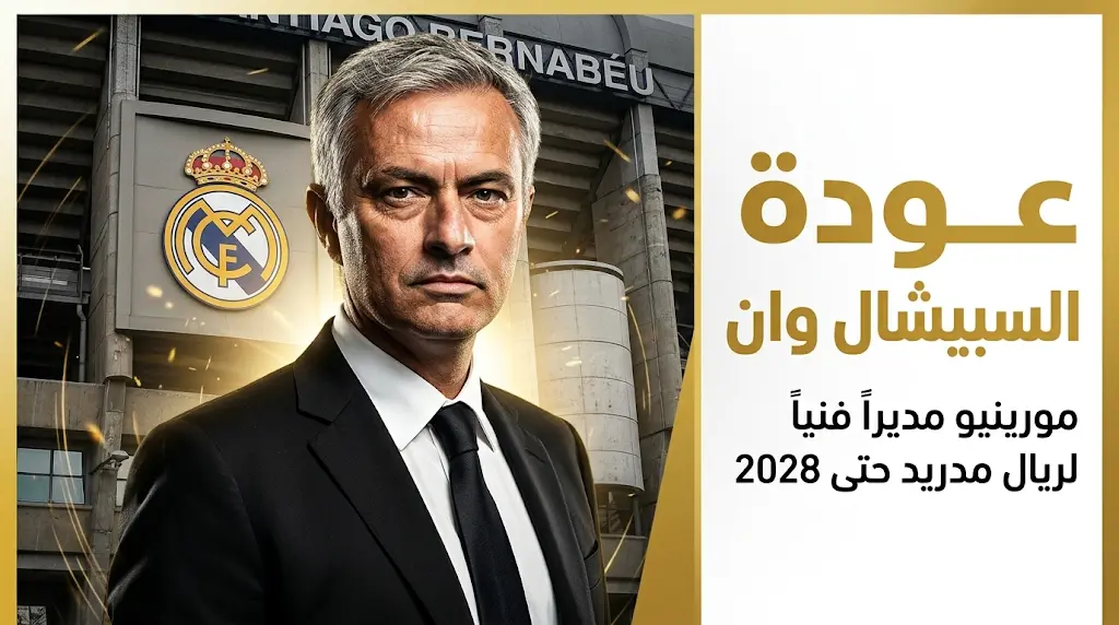 تفاصيل اتفاق ريال مدريد مع جوزيه مورينيو لولاية ثانية وبنود "العقد الذهبي" حتى 2028