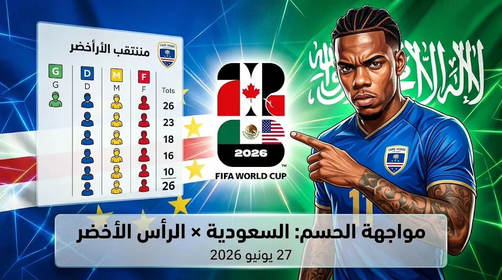 جاري رودريجيز يقود قائمة الرأس الأخضر لمواجهة المنتخب السعودي في كأس العالم 2026