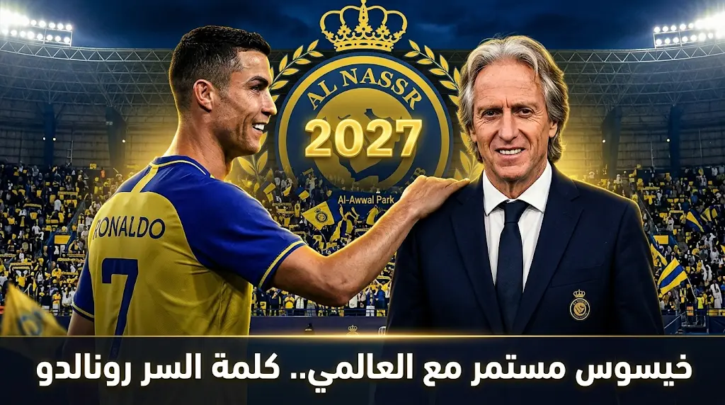 حقيقة تمديد عقد خورخي خيسوس مع النصر حتى 2027 وتدخل كريستيانو رونالدو لحسم الاتفاق