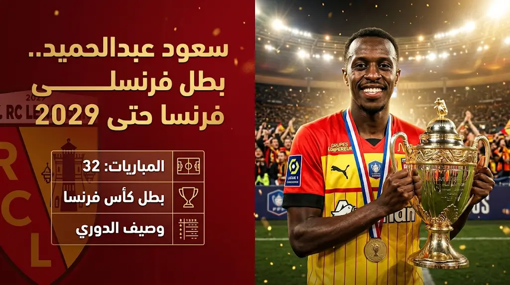 رسمياً لانس الفرنسي يفعل بند شراء سعود عبد الحميد حتى 2029 ويغلق باب العودة لدوري روشن