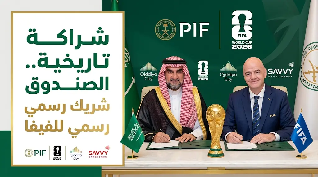 صندوق الاستثمارات العامة يبرم اتفاقية شراكة رسمية مع الفيفا لرعاية كأس العالم 2026