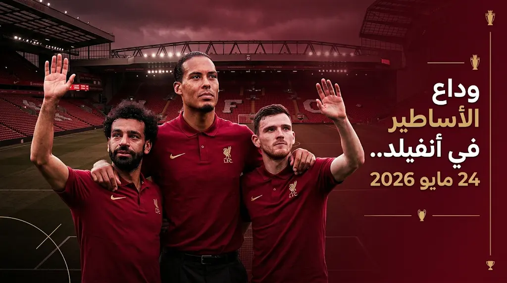 فان دايك يطالب جماهير ليفربول بوداع مهيب لـ محمد صلاح وروبرتسون في ليلة تاريخية بملعب أنفيلد
