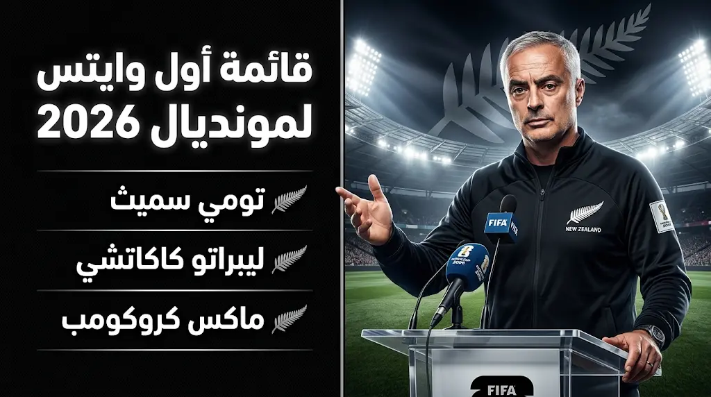 قائمة نيوزيلندا لمونديال 2026.. استدعاء كاكاتشي رغم الإصابة وعودة "المخضرم" تومي سميث