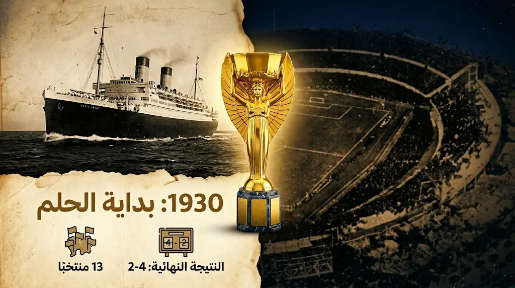 قصة أول مونديال في التاريخ وكيف استضافت أوروغواي نسخة 1930 وسر المباراة النهائية التي لُعبت بكرتين