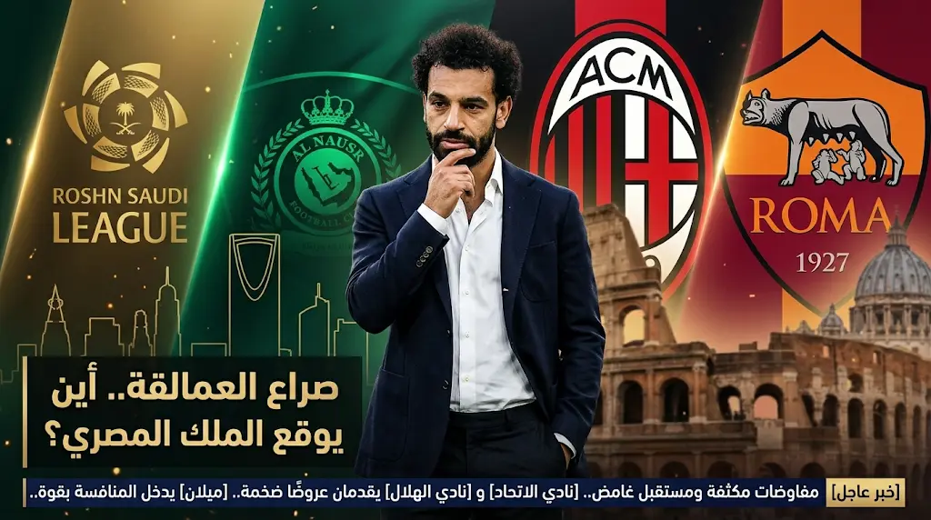 ميلان يجهز العرض المالي الأضخم في تاريخه لضم محمد صلاح ومنافسة قوية من روما ودوري روشن