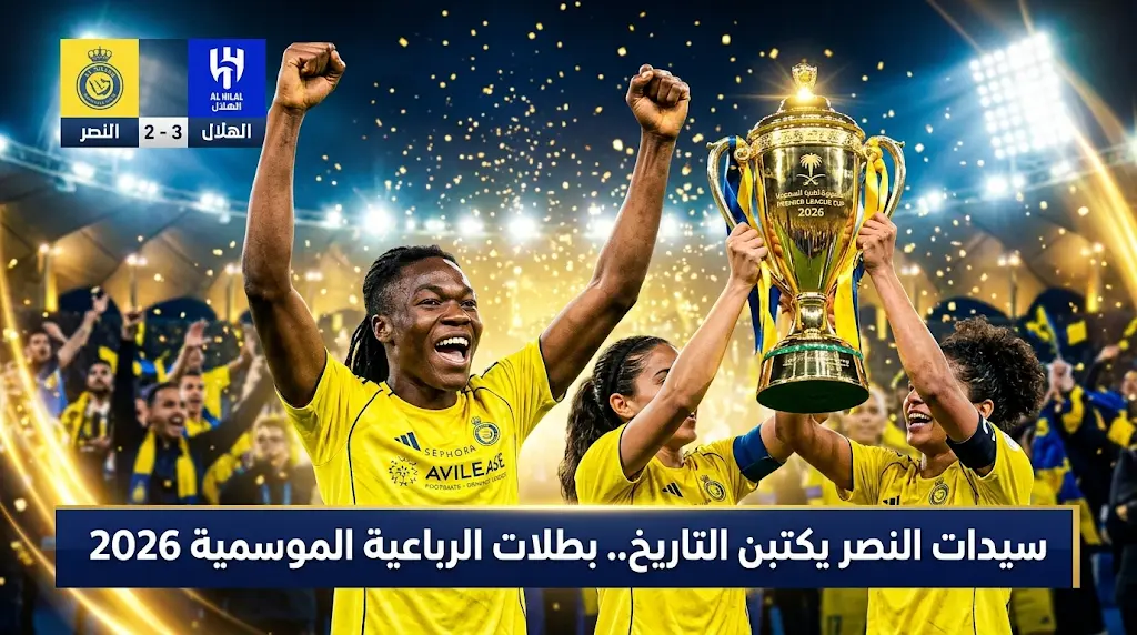 هاتريك لوفانجا يقود سيدات النصر للتتويج بكأس الاتحاد السعودي للسيدات 2026 بريمونتادا مثيرة أمام الهلال