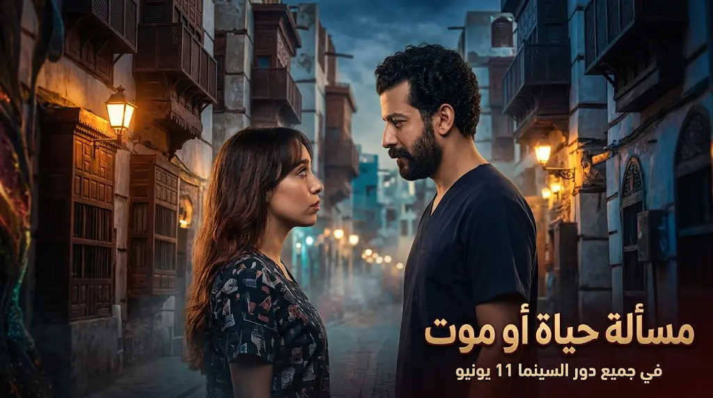 يعقوب الفرحان في أول دور رومانسي سينمائي بفيلم مسألة حياة أو موت مع سارة طيبة