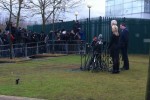 Assange Speaking to journos