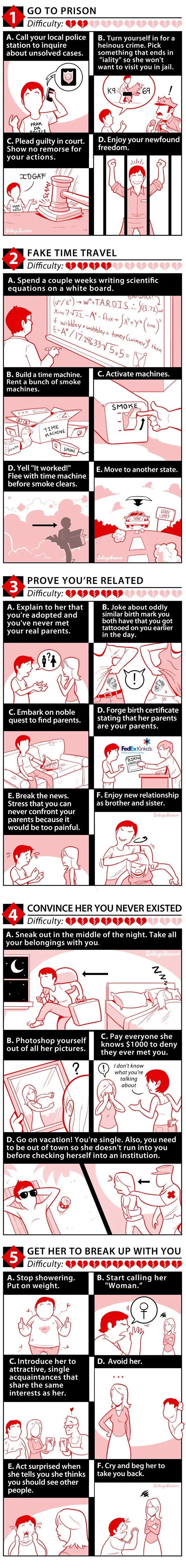 How to break-up… creatively