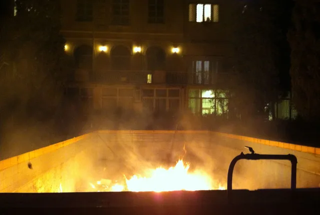 French Embassy Officials in Tehran Burned Diplomatic Archives