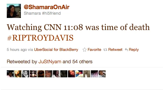 World: Mourning the Execution of Troy Davis