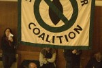 StopWarcoalition Supporters at Defend WikiLeaks rally