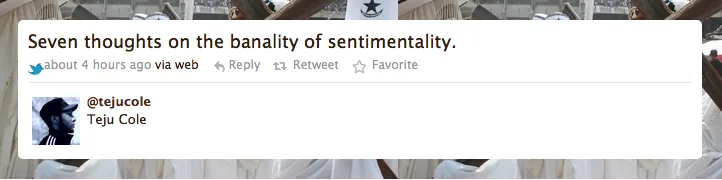 The Banality of Sentimentality
