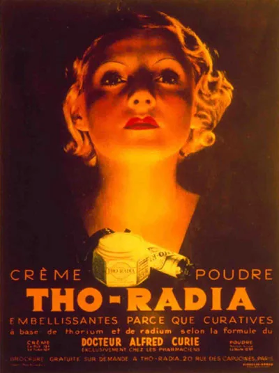 When radioactive products were in vogue