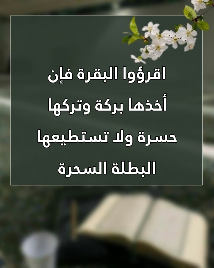 فضائل سورة البقرة الواردة في السنة النبوية الشريفة