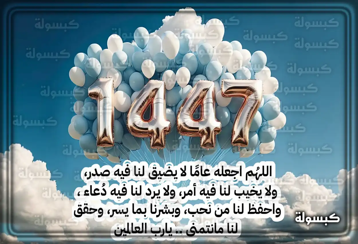 دعاء بداية العام الهجري الجديد 1447 مكتوب