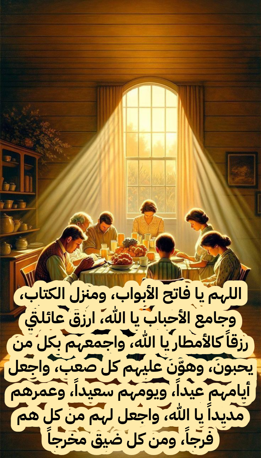 دعاء مكتوب لصلة الرحم وحفظ الأهل والأقارب