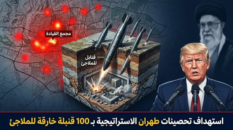 إسرائيل تستهدف مخبأ خامنئي الاستراتيجي أسفل طهران بـ 100 قنبلة خارقة للتحصينات