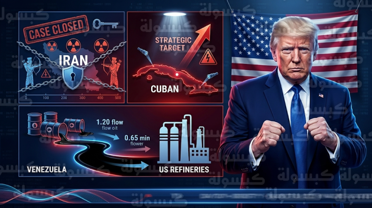 ترامب يعلن إنهاء العمليات العسكرية ضد إيران ويحدد كوبا كالمسألة القادمة في السياسة الأمريكية