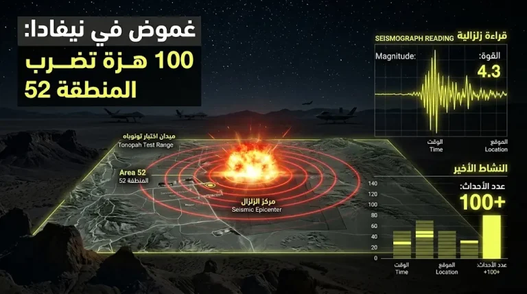 لغز زلازل نيفادا 2026: هل استأنفت واشنطن تجاربها العسكرية في المنطقة 52 بعد انتهاء معاهدة الأسلحة النووية؟